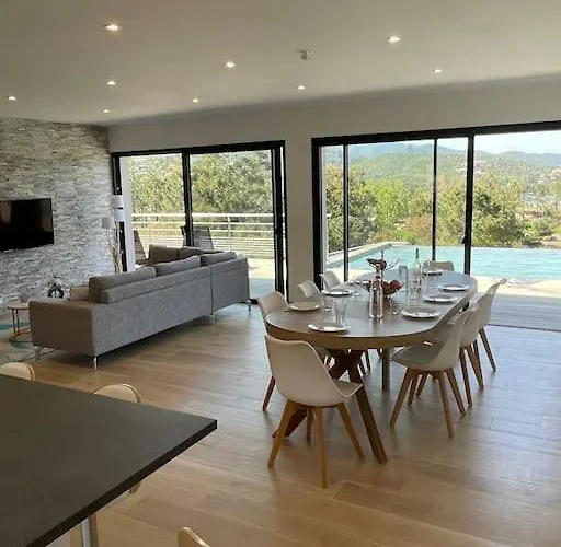 Neuve Avec Grande Piscine Chauffée Vue Villa Conca